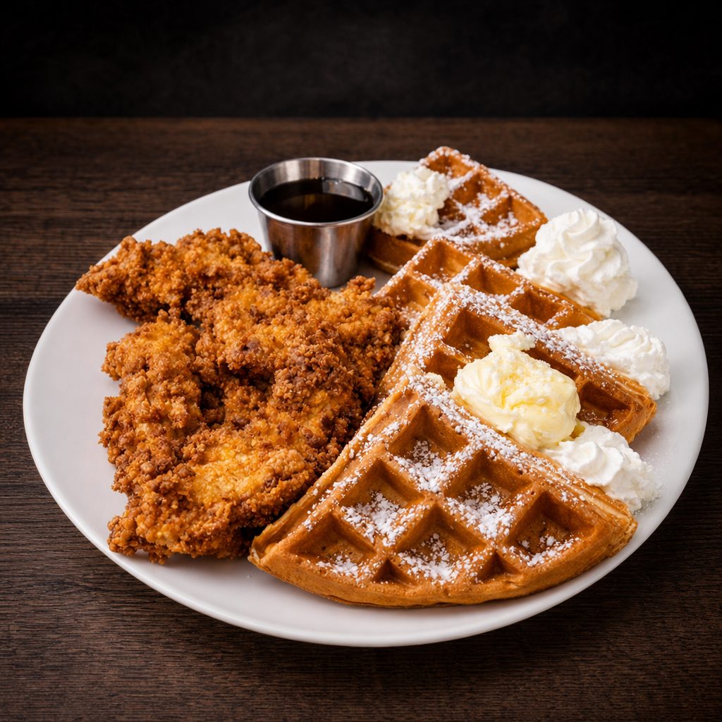 Chicken and Waffles.